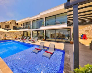 Kaş Bezirgan'da Deniz Manzaralı, Özel Havuzlu, Lüks Villa - 1