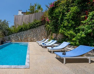 Kaş Bezirgan'da Doğa ve Deniz Manzaralı, Özel Havuzlu, Kiralık Villa - 4