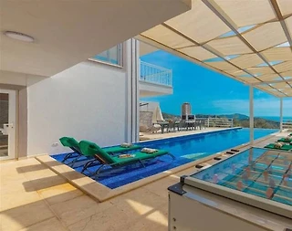Kalkan Kördere'de Doğa ve Deniz Manzaralı, Özel Havuzlu, Şık Villa - 5