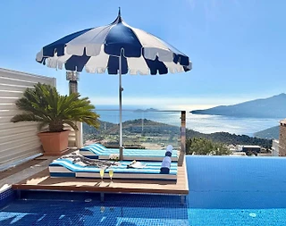 Kalkan Kördere'de Görülmeye Değer Manzaralı, Özel Havuzlu, Kiralık Villa - 5