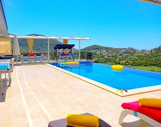 Kaş Bezirgan'da İhtişamlı Deniz Manzaralı, Özel Havuzlu, Lüks Villa - 5