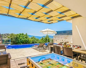 Kaş Bezirgan'da Doğa Manzaralı, Özel Havuzlu, Lüks Villa - 2