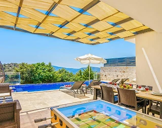 Kaş Bezirgan'da Doğa Manzaralı, Özel Havuzlu, Lüks Villa - 2