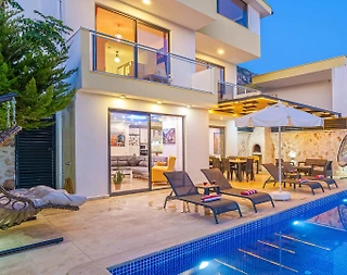 Kaş Bezirgan'da Doğa Manzaralı, Özel Havuzlu, Lüks Villa - 5