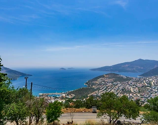 Kalkan Kördere'de Eşsiz Deniz Manzaralı, Özel Havuzlu, Balayı Villası - 4