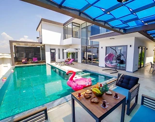 Kalkan Kördere'de Muhteşem Manzaralı, Özel Havuzlu, Saunalı Villa - 2