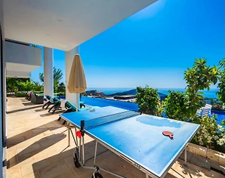 Kaş Bezirgan'da Muhteşem Manzaralı, Sonsuzluk Havuzlu, Saunalı Villa - 5