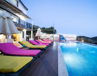 Kalkan Kördere'de Panoramik Deniz Manzaralı, Özel Havuzlu, 7+1 Villa - 5