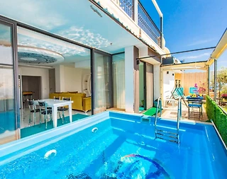 Kaş Bezirgan'da Panoramik Deniz Manzaralı, Özel Havuzlu, Kiralık Villa - 2