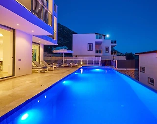 Kaş Kalkan'da Deniz Manzaralı, Özel Havuzlu, Lüks Villa - 5