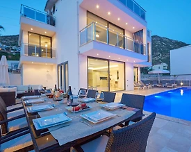 Kaş Kalkan'da Deniz Manzaralı, Özel Havuzlu, Lüks Villa - 3