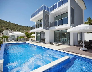 Kaş Kalkan'da Deniz Manzaralı, Özel Havuzlu, Lüks Villa - 2