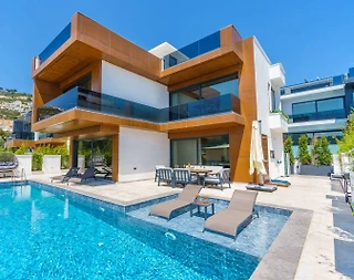 Kaş Kalamar Bölgesinde Deniz Manzaralı, Özel Havuzlu, Lüks Villa - 1