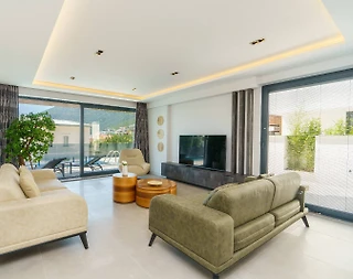 Kaş Kalamar Bölgesinde Deniz Manzaralı, Özel Havuzlu, Lüks Villa - 3