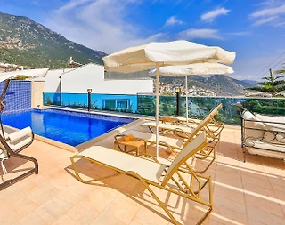 Kaş Kalkan'da Merkeze Yakın Konumda, Özel Havuzlu, 3+1 Villa - 5