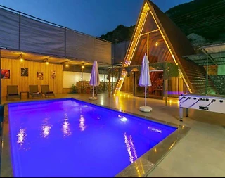 Kaş Bezirgan'da Sakin Konumda, Özel Havuzlu, Şık Tasarımlı Bungalov - 1