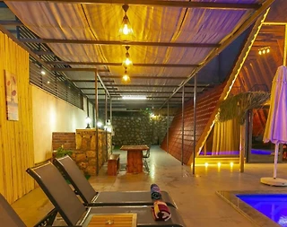 Kaş Bezirgan'da Sakin Konumda, Özel Havuzlu, Şık Tasarımlı Bungalov - 5