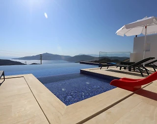 Kalkan Bezirgan'da Deniz Manzaralı, Özel Havuzlu, Balayı Villası - 5