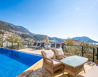 Kaş Kalkan'da Benzersiz Manzaralı, Özel Havuzlu, 6 Kişilik Villa - 5