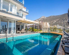 Kaş Kalkan'da Merkezi Konumda, Özel Havuzlu, Modern Villa - 3