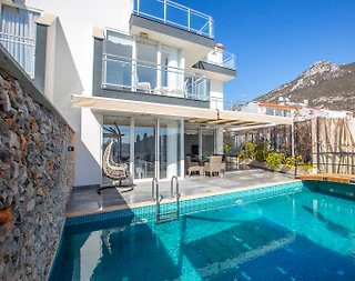 Kaş Kalkan'da Merkezi Konumda, Özel Havuzlu, Modern Villa - 5