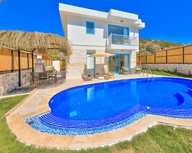 Kaş Patara'da Huzurlu Doğada, Özel Havuzlu, Saunalı, Kiralık Villa  - 3