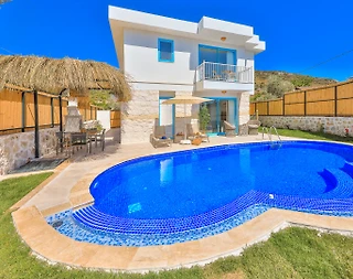 Kaş Patara'da Huzurlu Doğada, Özel Havuzlu, Saunalı, Kiralık Villa - 3