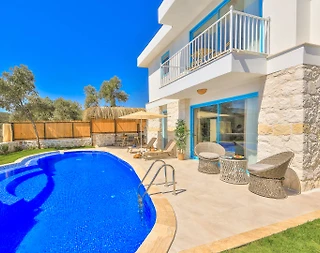 Kaş Patara'da Huzurlu Doğada, Özel Havuzlu, Saunalı, Kiralık Villa - 4