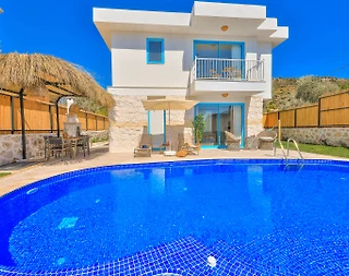 Kaş Patara'da Huzurlu Doğada, Özel Havuzlu, Saunalı, Kiralık Villa  - 1