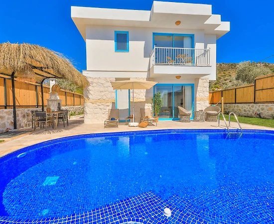 Kaş Patara'da Huzurlu Doğada, Özel Havuzlu, Saunalı, Kiralık Villa - 1