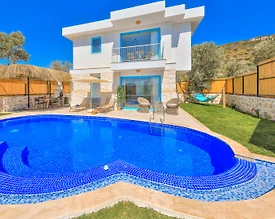 Kaş Patara'da Huzurlu Doğada, Özel Havuzlu, Saunalı, Kiralık Villa - 2