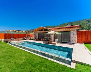 Kaş Sarıbelen'de Muhteşem Doğada, Özel Havuzlu, Balayı Villası - 3