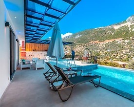 Kaş Bezirgan'da Sakin Konumda, Özel Havuzlu, Muhafazakar Villa - 3