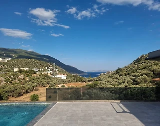 Kaş Bezirgan'da Deniz Manzaralı, Özel Havuzlu, 8 Kişilik Villa - 1