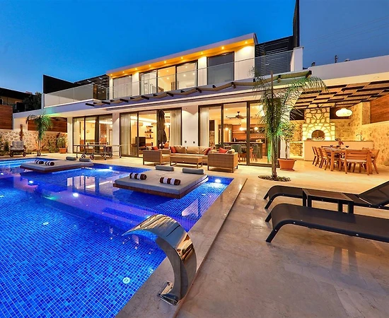 Kaş Bezirgan'da Muhteşem Doğada, Özel Havuzlu, Jakuzili, Kiralık Villa - 1