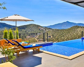 Kaş Bezirgan'da Orman Manzaralı, Saunalı, Kiralık Villa - 2