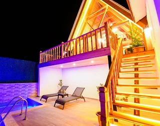 Kaş Bezirgan'da Doğa Manzaralı, Özel Havuzlu, Kiralık Bungalov - 2