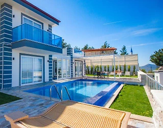 Kaş Üzümlü'de Doğa Manzaralı, Özel Havuzlu, 3+1 Villa - 4