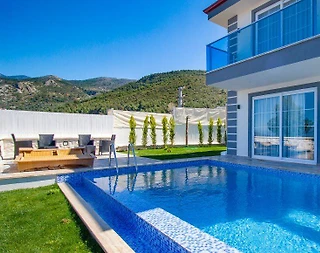 Kaş Üzümlü'de Doğa Manzaralı, Özel Havuzlu, 3+1 Villa - 3