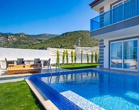 Kaş Üzümlü'de Doğa Manzaralı, Özel Havuzlu, 3+1 Villa - 3