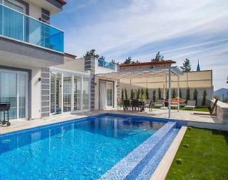 Kaş Üzümlü'de Doğa Manzaralı, Özel Havuzlu, 3+1 Villa - 5