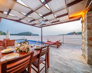 Kalkan Üzümlü'de Balayı Çiftlerine Uygun, Özel Havuzlu, Otantik Villa - 3