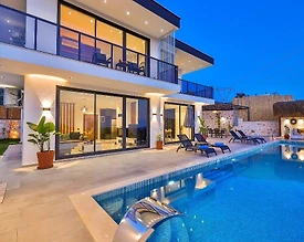 Kaş İslamlar'da Muhteşem Doğa Manzaralı, Özel Havuzlu, Lüks Villa - 2