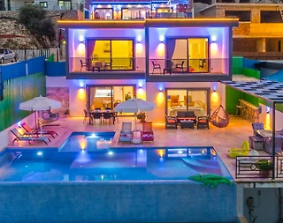 Kaş Yeşilköy'de Eşsiz Doğada, Özel Havuzlu, Jakuzili, Kiralık Villa - 1