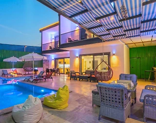 Kaş Yeşilköy'de Eşsiz Doğada, Özel Havuzlu, Jakuzili, Kiralık Villa - 5