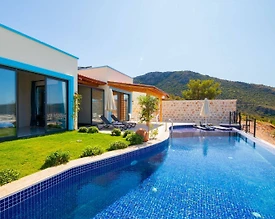 Kaş Yeşilköy'de Doğa İle İç İçe, Özel Havuzlu, Saunalı, Kiralık Villa - 3