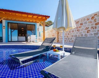 Kaş Yeşilköy'de Doğa İle İç İçe, Özel Havuzlu, Saunalı, Kiralık Villa - 4