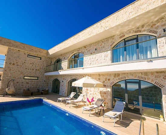 Kaş İslamlar'da Doğa ile İç İçe, Özel Havuzlu, 8 Kişilik Villa - 1