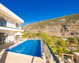 Kaş İslamlar'da Doğa ile İç İçe, Özel Havuzlu, 8 Kişilik Villa - 2