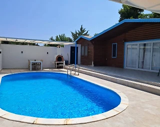 Kaş İslamlar'da Ahşap Mimarili, Korunaklı, Özel Havuzlu Kiralık Villa - 3